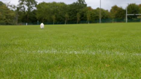 Vista-De-Una-Pelota-De-Rugby