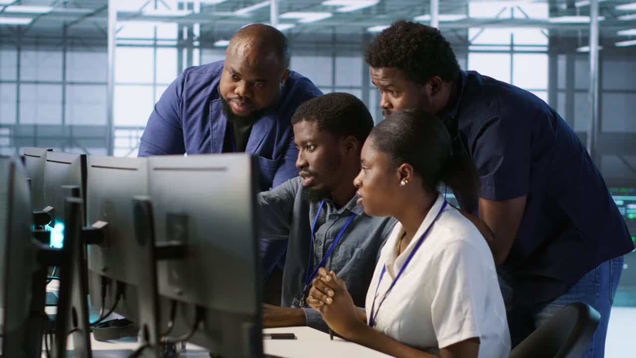 Team of IT Professionals Working Together