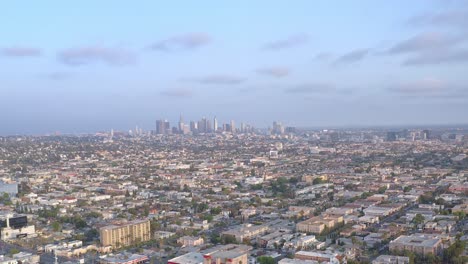 aerial, city of los angeles, drone view