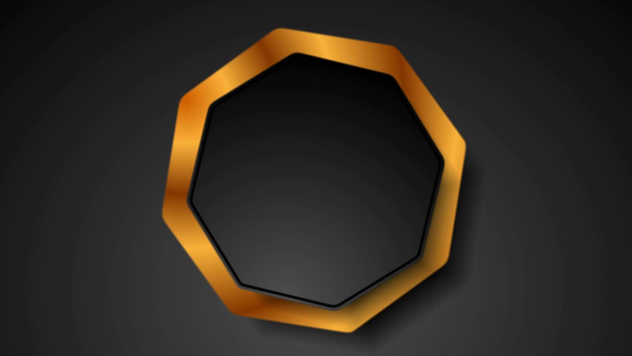 tecnología abstracta etiqueta adhesiva octogonal corporativa fondo de movimiento