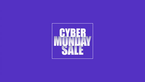 Animation-intro-text-Cyber-Monday-on-purple-fashion-and-minimalism-background-with-geometric-white-line