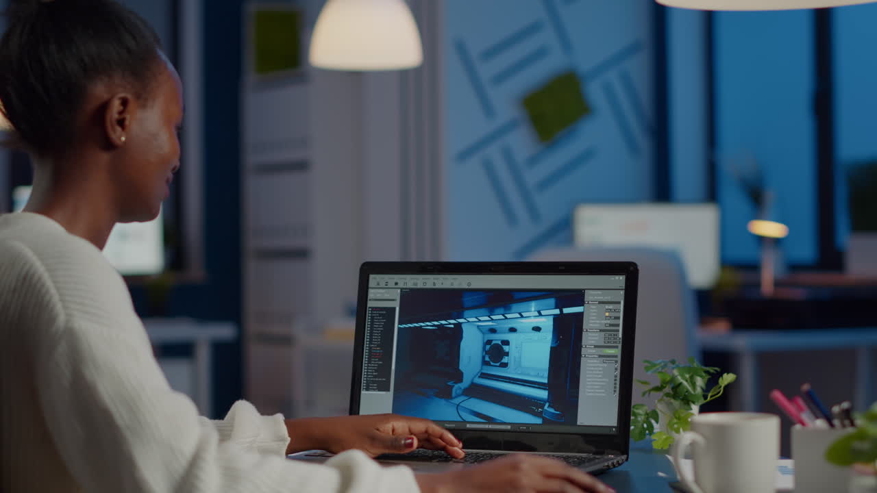 creador africano de juegos probando el juego sobre la interfaz de nivel