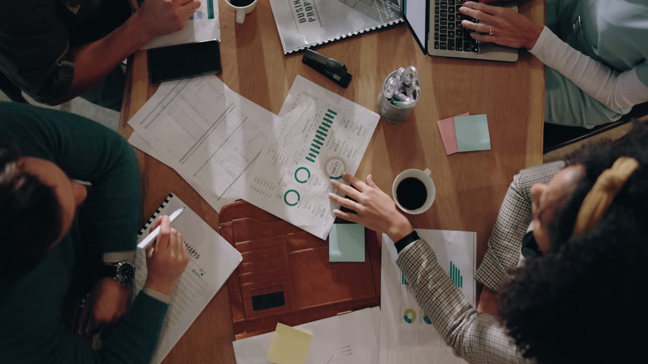 Business Meeting and Financial Analysis