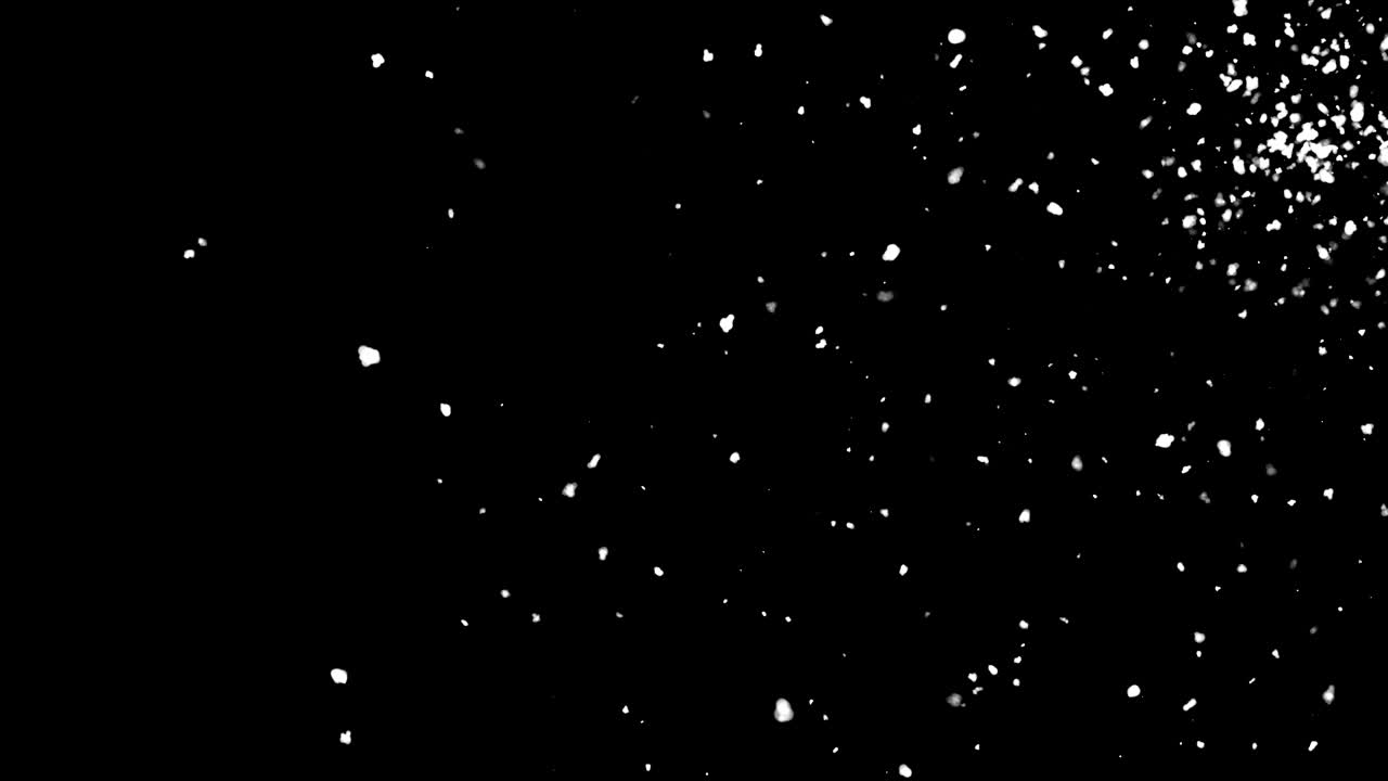 caída de nieve atmosférica en el espacio, fondo abstracto generado por computadora