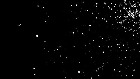 caída de nieve atmosférica en el espacio, fondo abstracto generado por computadora