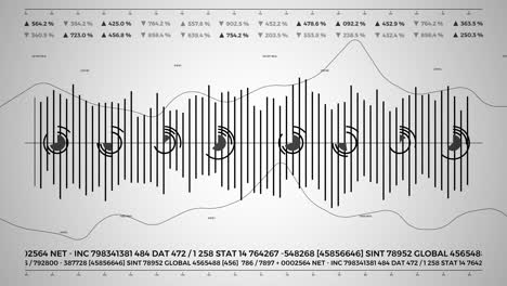 data and report statistics, animation with graph diagrams.