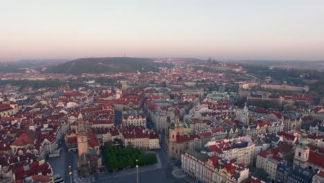 Vista-Aérea-Del-Antiguo-Centro-De-Praga-República-Checa