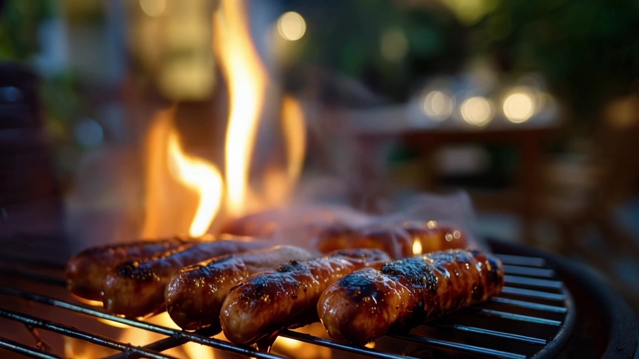 Grigliare salsicce su fiamma viva: un'esperienza culinaria accattivante che esalta la succulenza e la crosticina delle carni cucinate alla perfezione