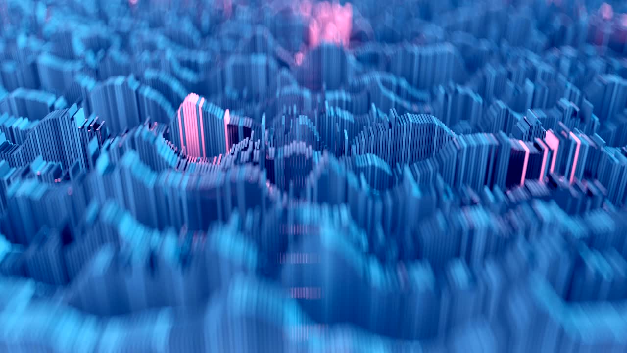 4k 추상 토포그래픽 파형