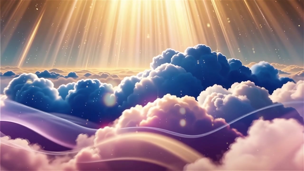 Christian Heavenly Light Worship Background