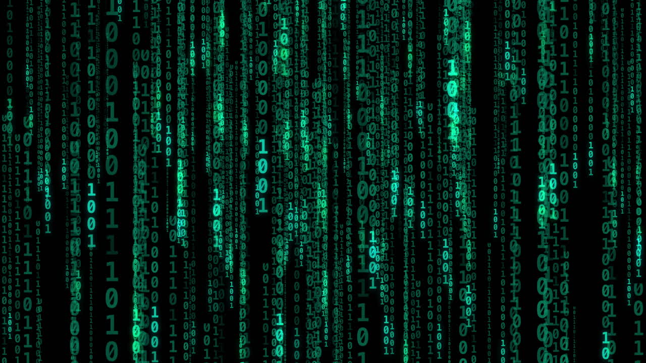 Binary Code Digital Rain
