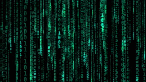 codice binario pioggia digitale