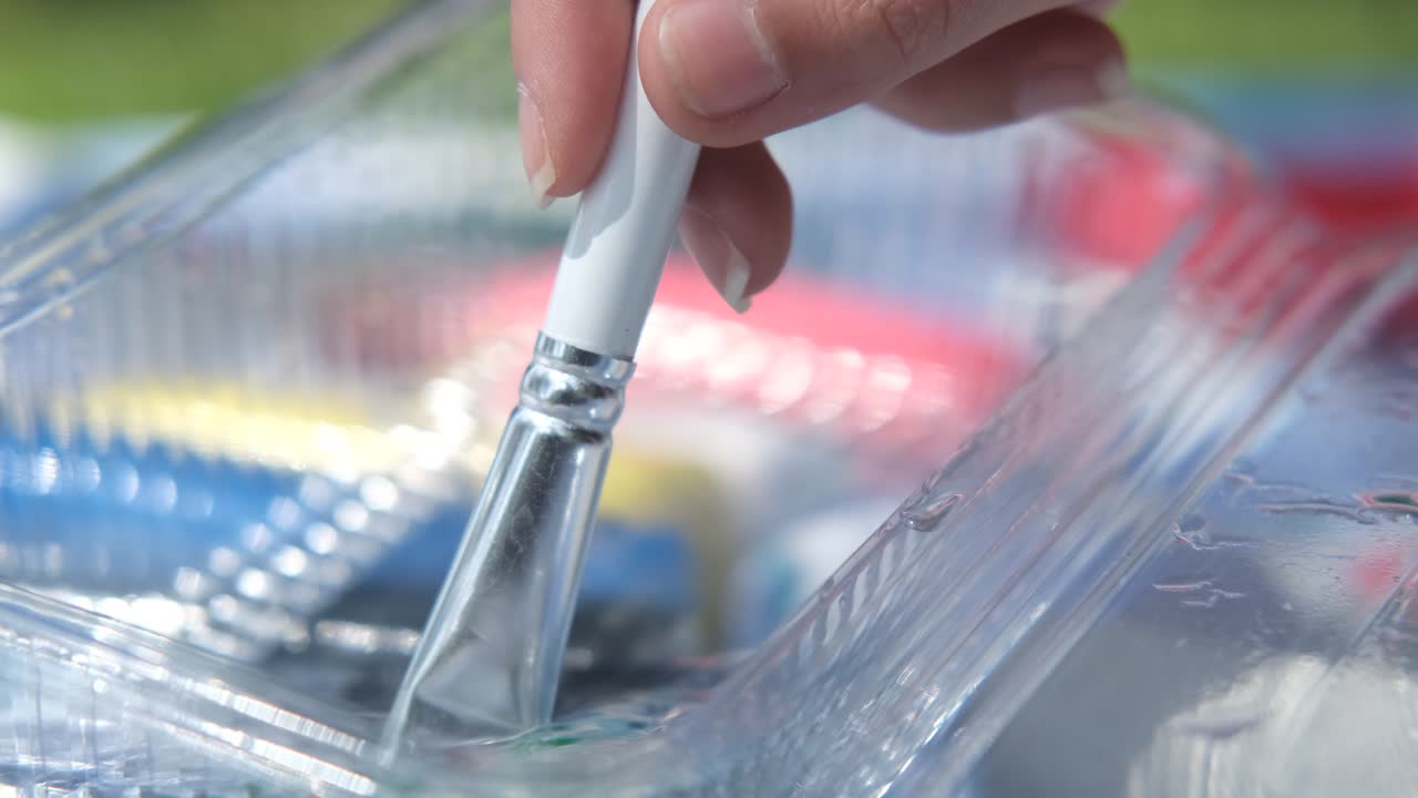 브러시 청소 물