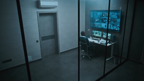 sala de vigilancia de seguridad