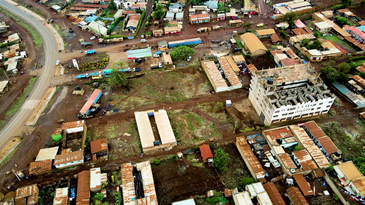 나이로비 시골 도시 풍경 케냐 도시 스카이 라인