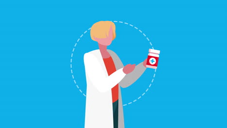 female doctor professional with