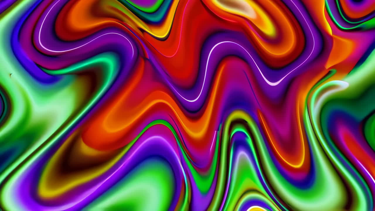 Vibranti e astratti vortici liquidi