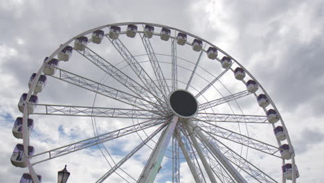 Antwerp,-Belgium---The-View---Ferris-Wheel-Located-Near-the-Central-Station-in-the-Heart-of-Antwerp's-City-Center---Low-Angle-Shot