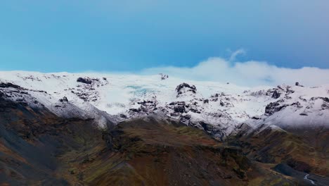 Morrena-De-Haalda,-Formación-Glaciar-En-Oraefi,-Sur-De-Islandia