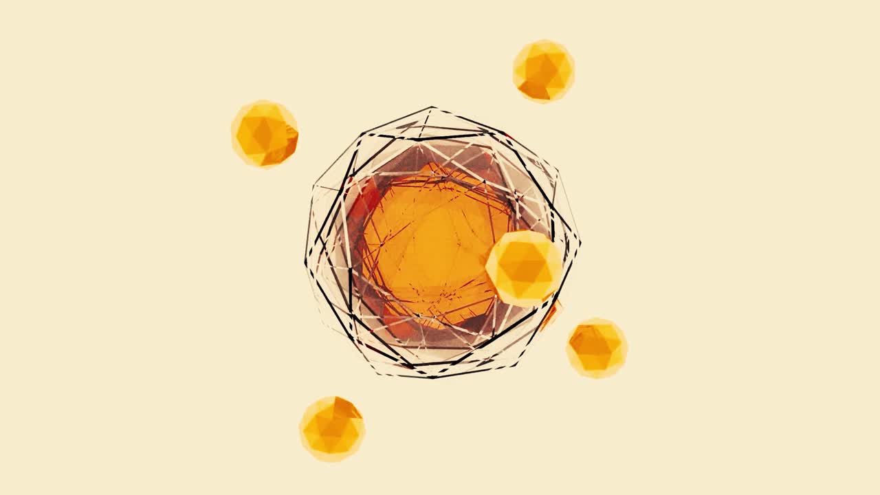 기하학적 추상 3d 디자인