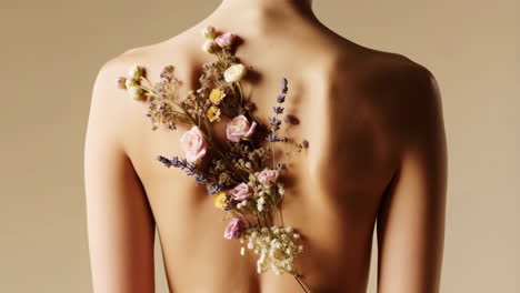 floral back art