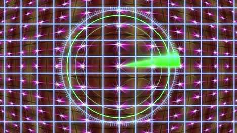 hud panel with a radar grid and a moving background. motion graphics