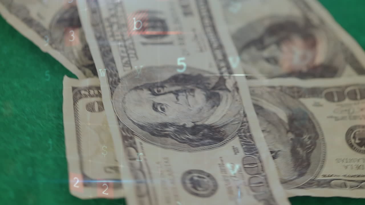 경고 텍스트의 애니메이션 및 은행권에 대한 이동 데이터 처리