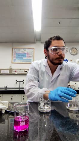 accurate chemical transfer with pipette bulb