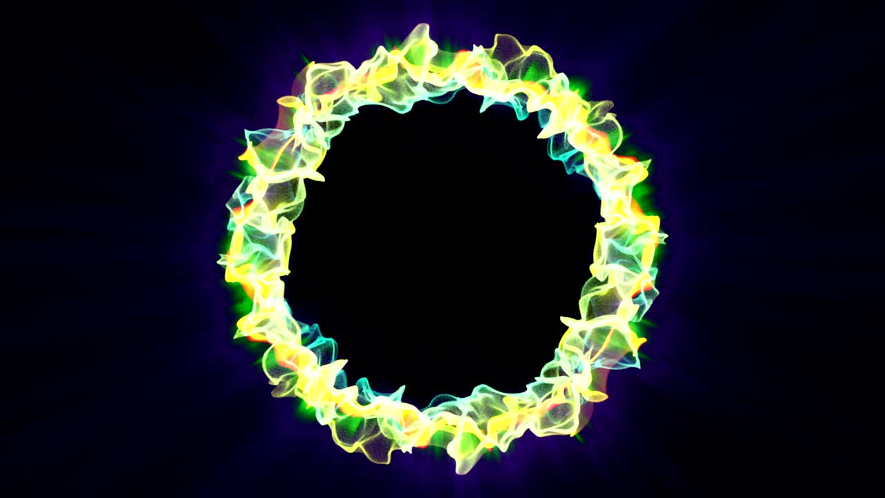 partículas mágicas anillo fondo abstracto