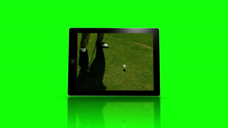 Pantallas-De-Dispositivos-Multimedia-Que-Muestran-Golf.