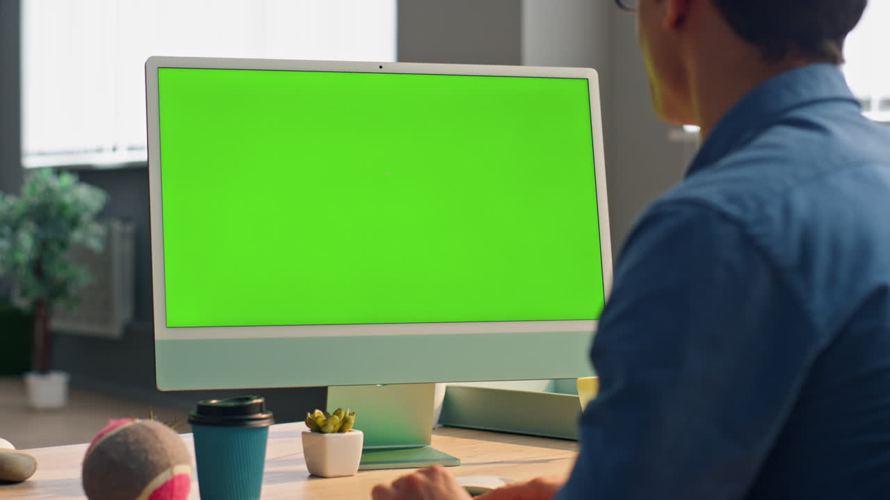 프리랜서 비디오 채팅 모 모니터 작업장