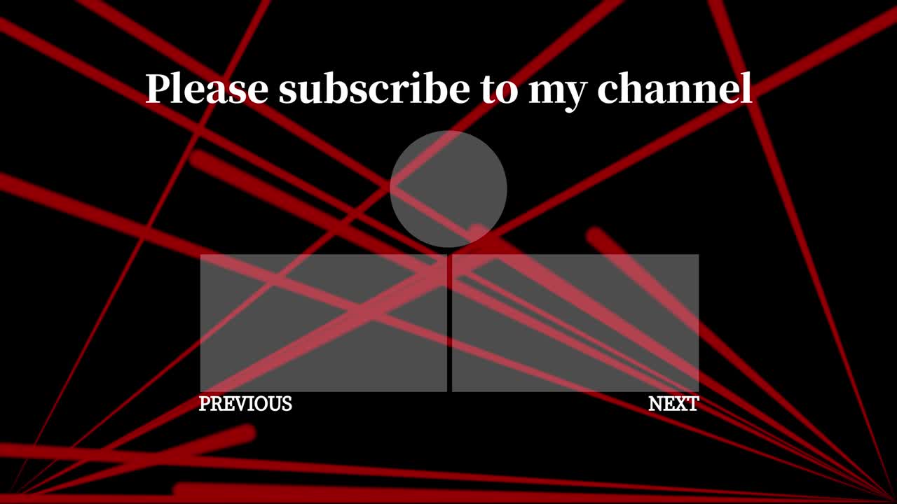 레이저 스테이지 세트  엔드 카드 엔딩 스크린 모션 그래픽