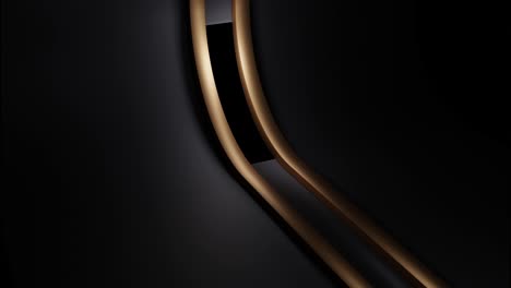 abstract gold shapes on dark background