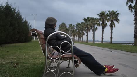 Alone-Man-Sitting-Bank