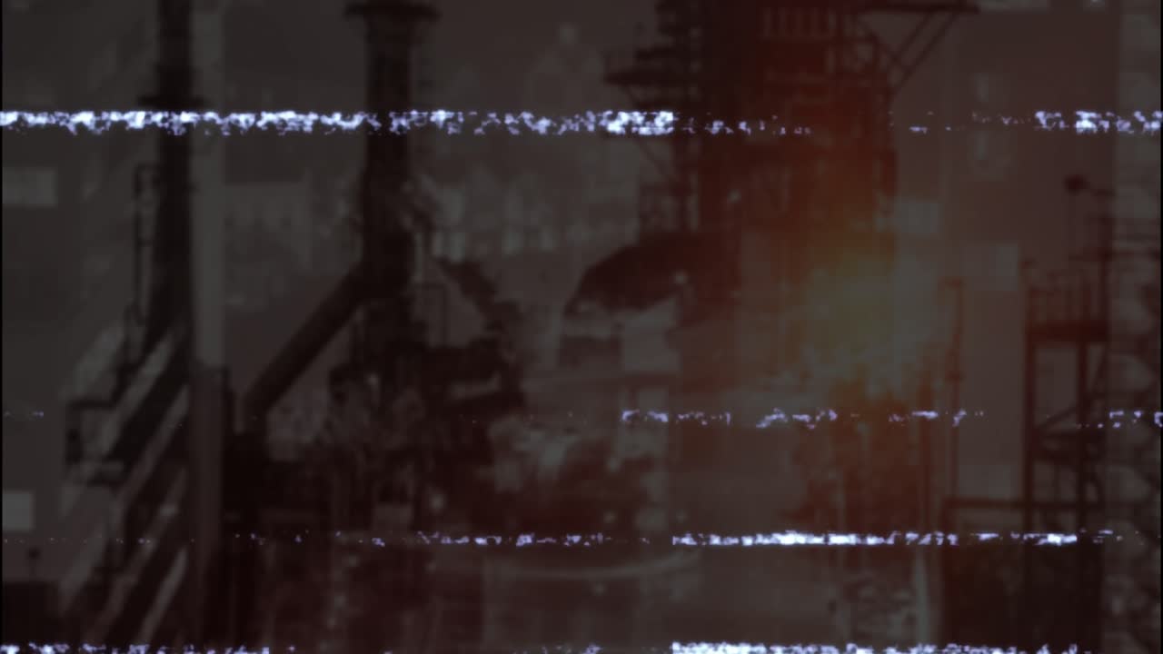 Animation of interference over building site