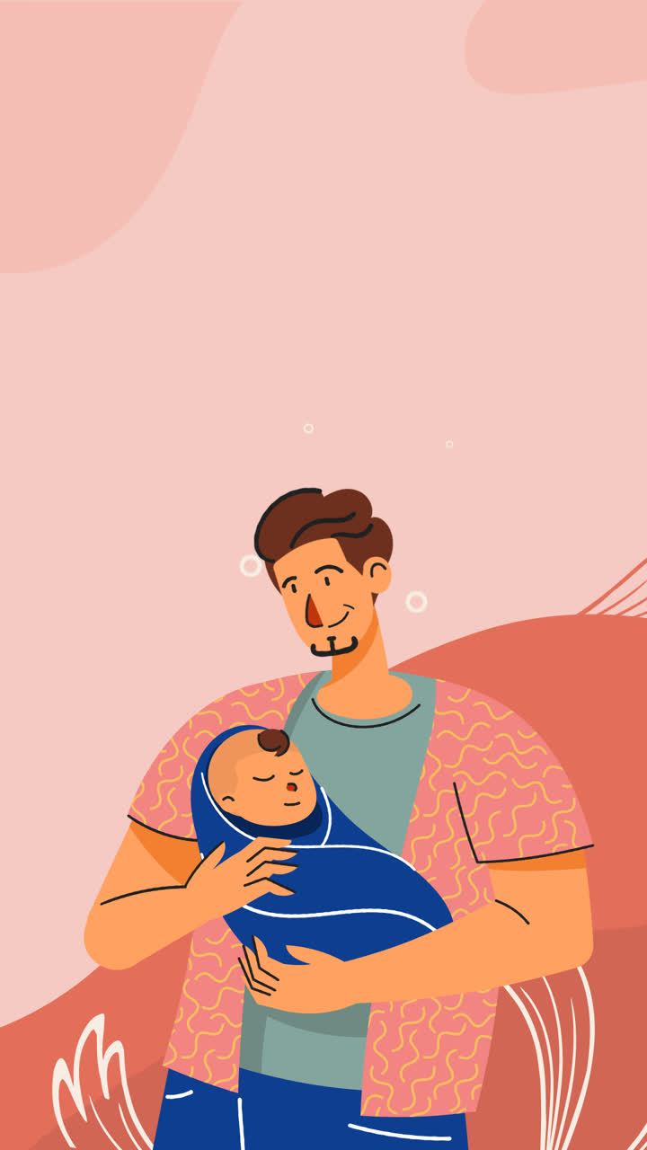 gráfico de movimiento de fondo de dia dos pais plano