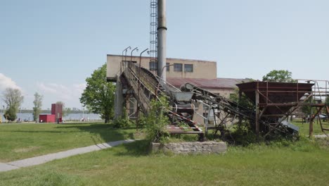 exterior of cukrownia żnin arche hotel in old sugar factory in poland