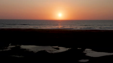 Sunset-Angola,-Drone-footage-4K