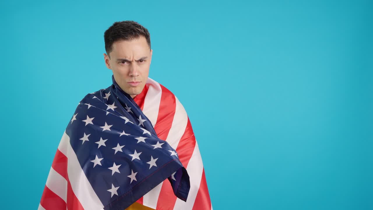 Man with American Flag