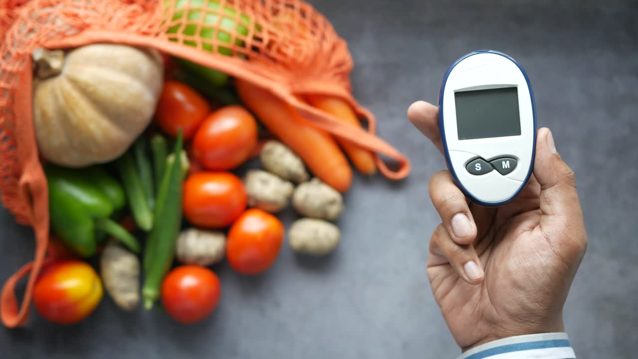 control de la glucosa en la sangre con verduras frescas