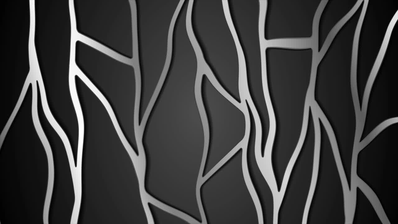 Silver metallic liquid grid pattern abstract tech motion background