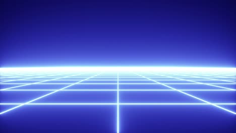 blue retro synthwave style grid background animation 4k