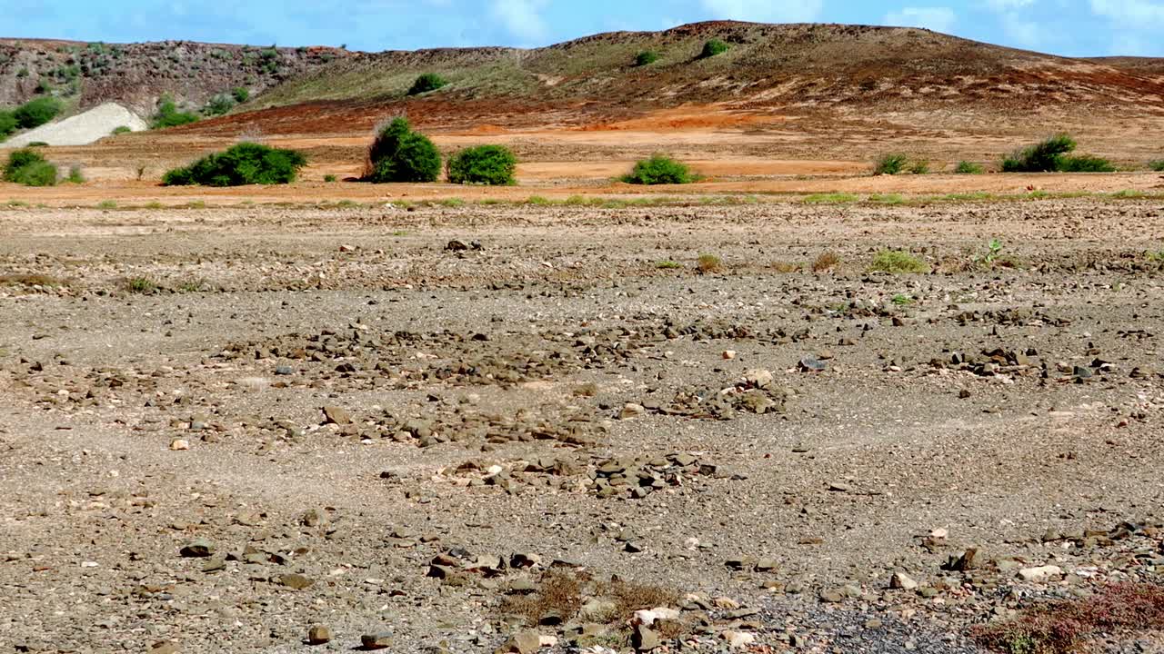 The barren landscape in the north of boa vista, Cape Verde, Africa