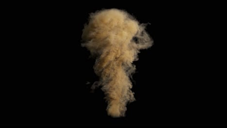 3d simulation of a dust tornado