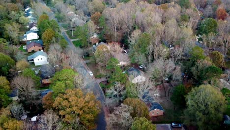 Aerial-tiltdown-of-neighborhood-in-the-USA