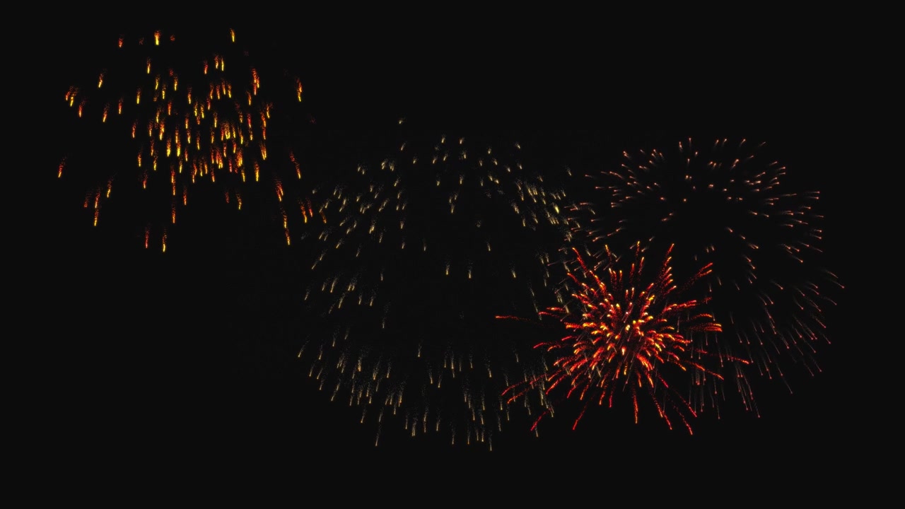 Fuochi d'artificio colorati nel cielo durante la celebrazione della festa del 4 luglio.