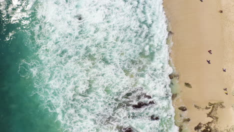 Beautiful-steady-bird's-eye-view-tropical-beach-in-Bali-Indonesia