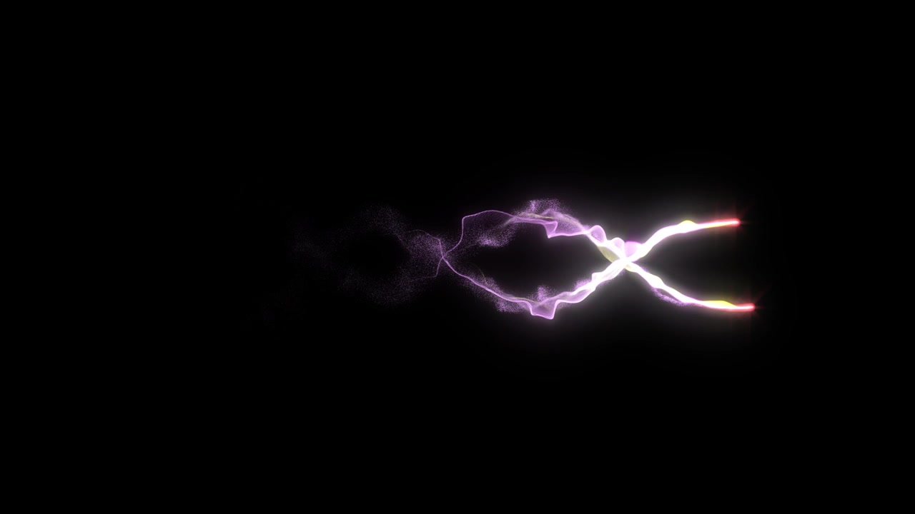 Simbolo dell'infinito luminoso astratto