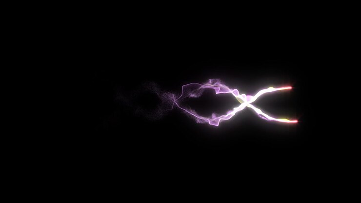 Simbolo dell'infinito luminoso astratto