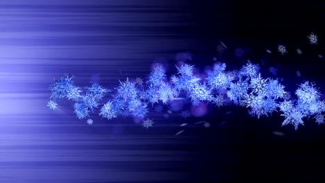 shinning winter symbol with beauty snowflakes. vortex from spin snow. winter pattern. beauty dancing snowflakes. abstract loop animation.